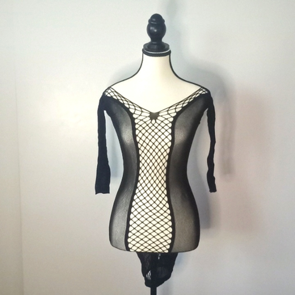 Babydoll Lingerie Spandex Black One Size